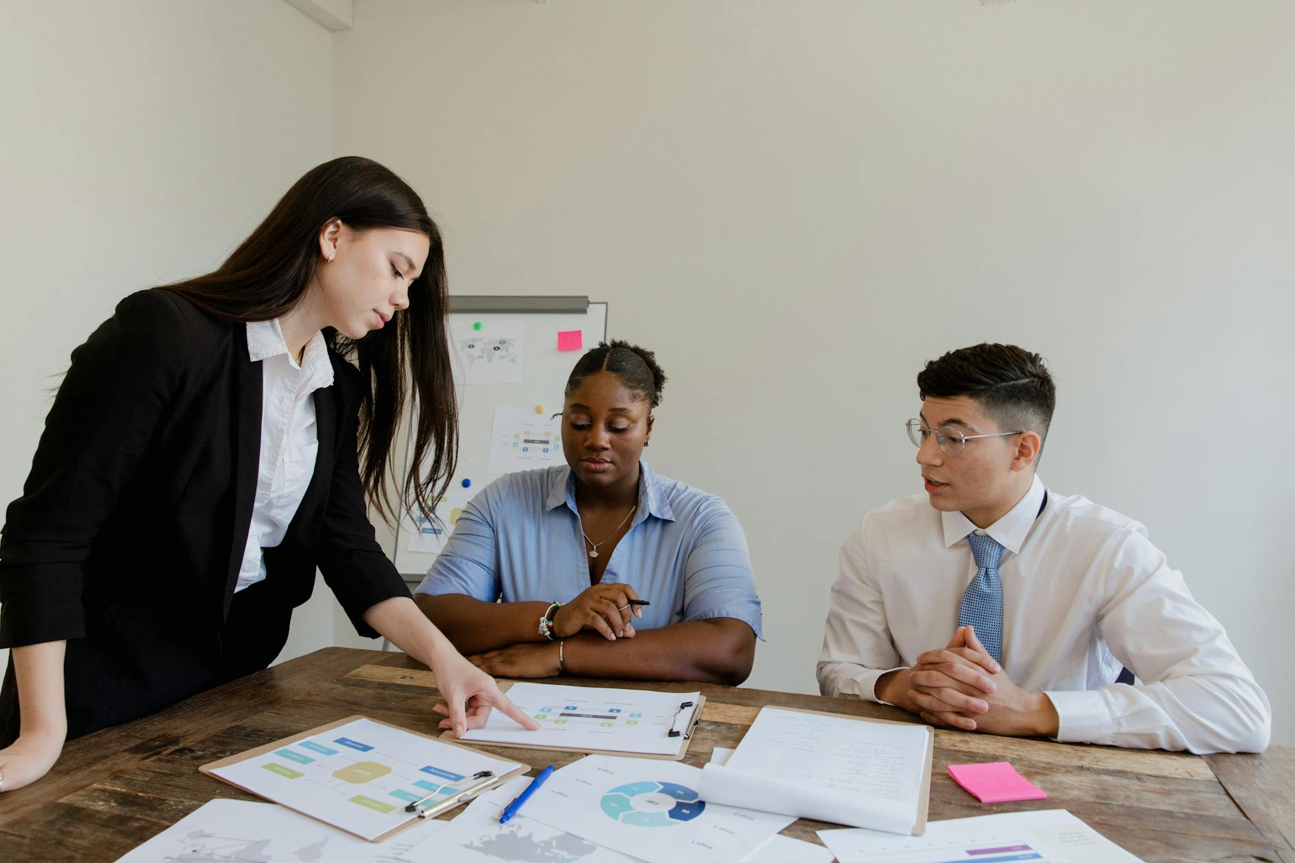 people having discussion at the office