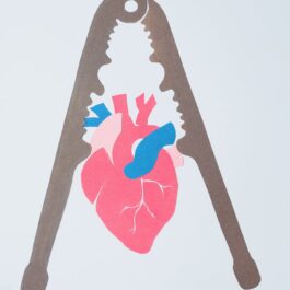 paper cut out of a human craft in a nutracker