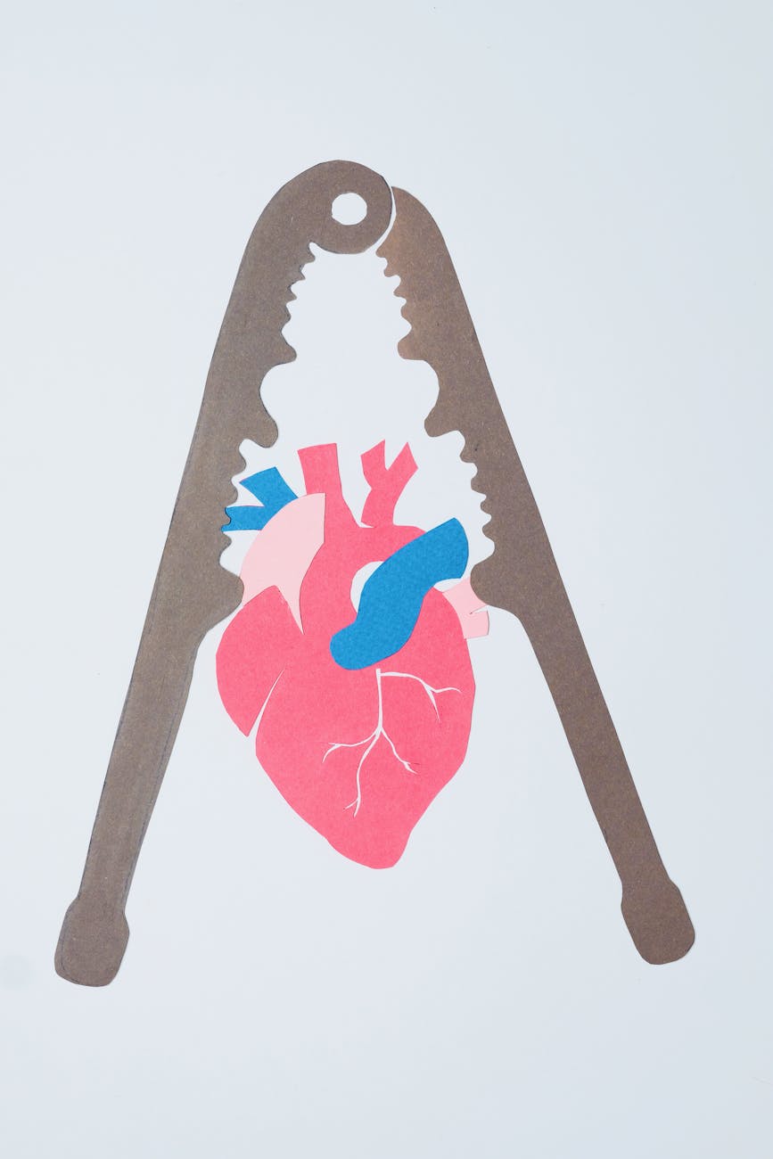 paper cut out of a human craft in a nutracker