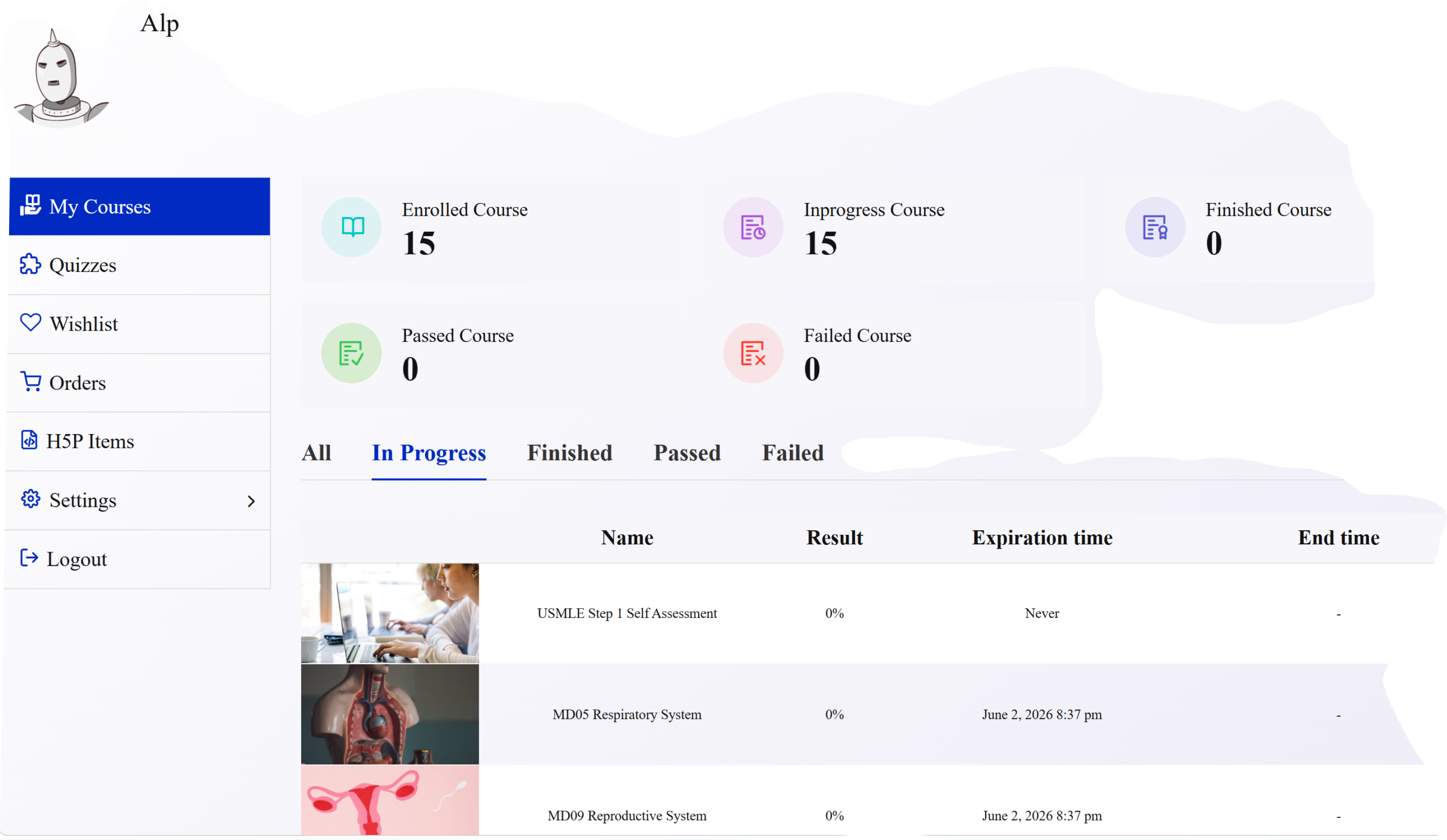 Dashboard & Progress Monitoring